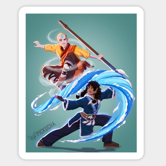 Piper Mclean and Jason Grace ATLA Sticker by Pickocha